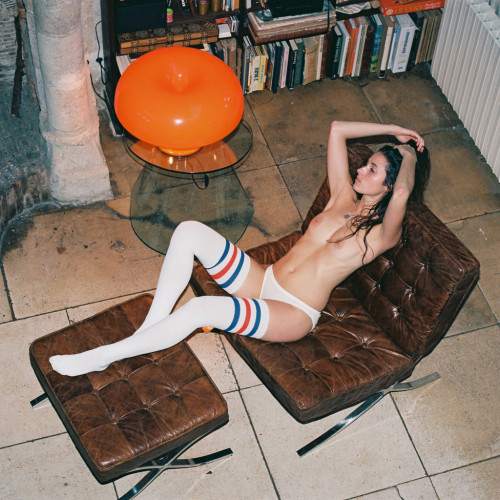 louiesalto:  Stockings &amp; Bookshelves II