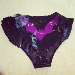 sogoodforbunnies:  Super cute #latex bat panty color combo sent off in the mail 💟 available at Abigailgreydanus.com 💋 #abigailgreydanuslatex #latexfashion #latexlingerie #rubber #rubberfashion #fetishfashion