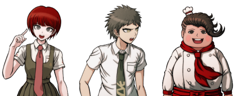 theishibutt:  I edited all the sprites a bit and bring you…. Uncomfortable!SDR2 Can you find all the unnerving mismatches?  Also, a bonus. Beta!Uncomfortable Komaeda!