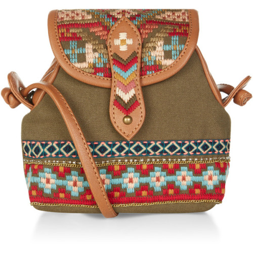 Monsoon Genera Mini Pouch Bag ❤ liked on Polyvore (see more embroidery handbags)