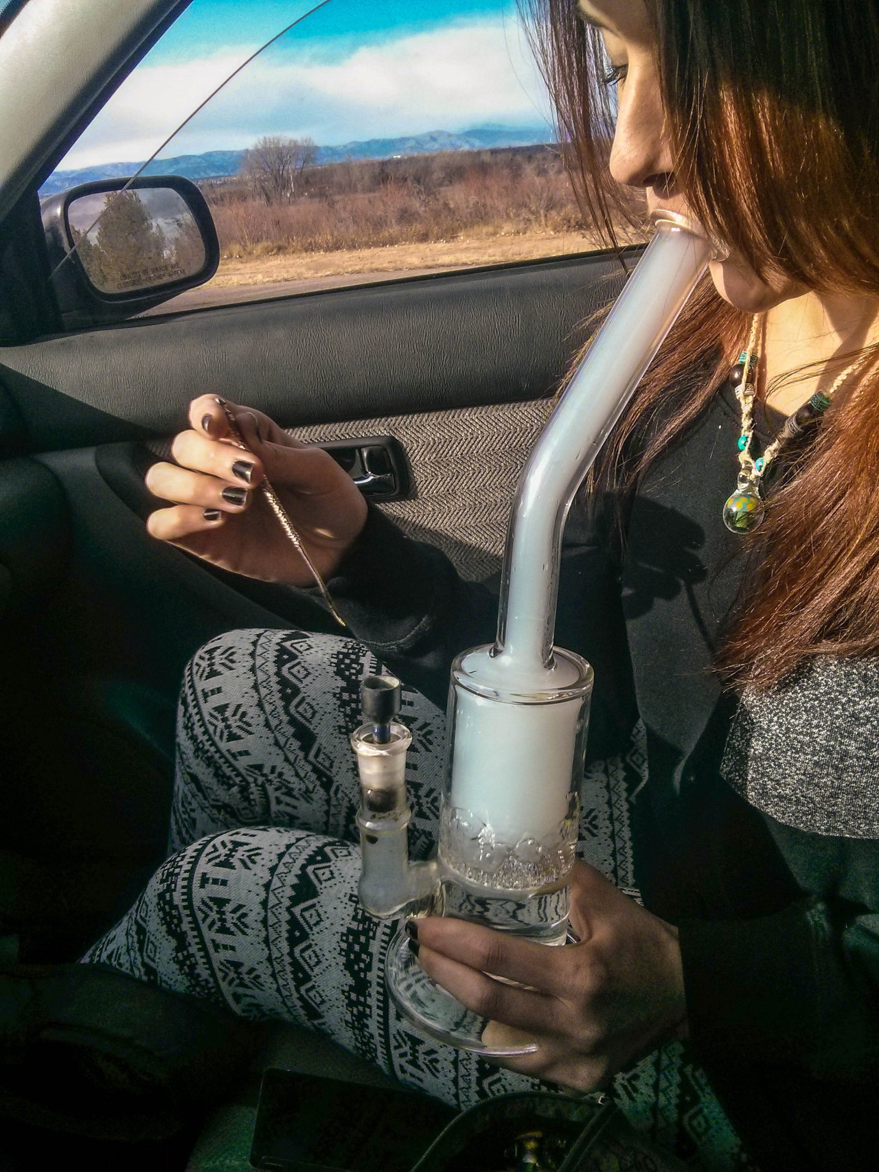 runtrees:  blazedcolorado:  mkay milking a big glob off her new honeycomb bub  Car