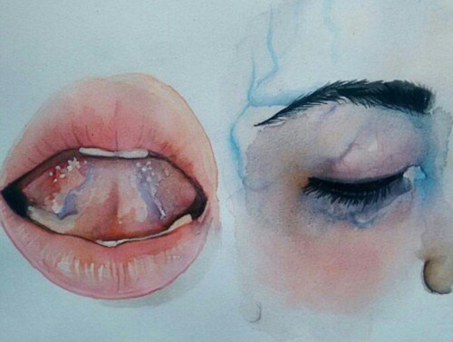 Maru Stahl (Mexican, based San Luis Potosi, Mexico) - Veins, 2015  Paintings: Watercolors