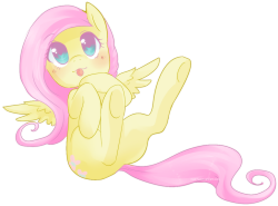 prettycolorfulshit:  Cute Fluttershy by ~Cyahna