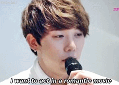 kebeans:  Hoon wants to act in a romantic movie (｡◕‿◕｡) 