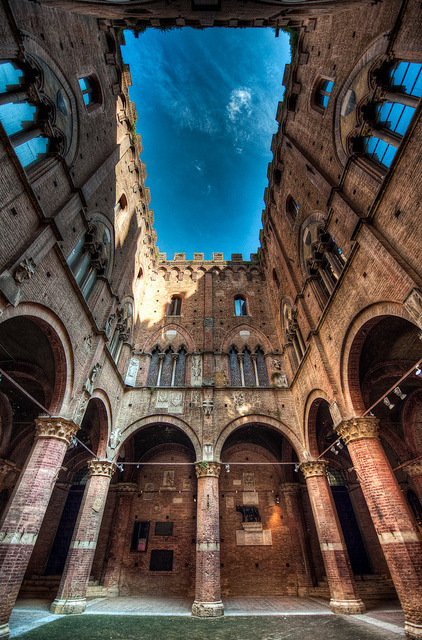 eccellenze-italiane:  Siena Ancient Skylight - (HDR Siena, Italy) by blame_the_monkey