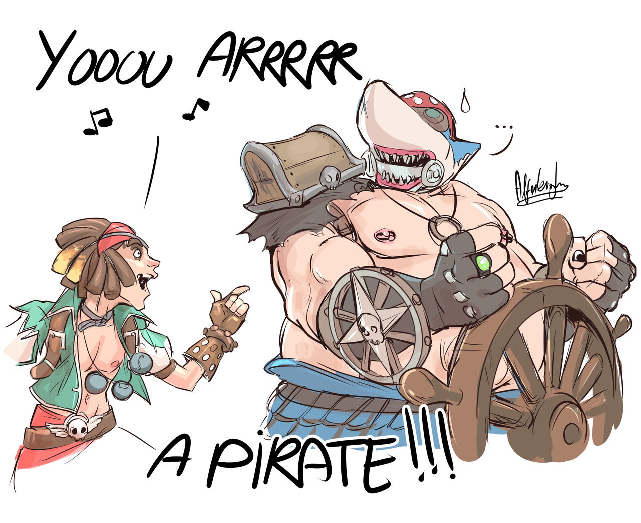 artkitt-creations:  ohnoafterlaughs:  “DO WHATCHU WANT COZ A PIRATE IS FREE, YOU