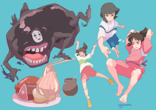 eggramenart:Would I turn into a pig to eat spirit food? Absolutely, without a doubt