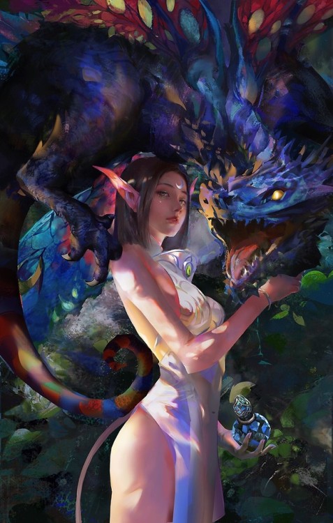 faerie dragon  amber ye www.artstation.com/artwork/oOBqrk