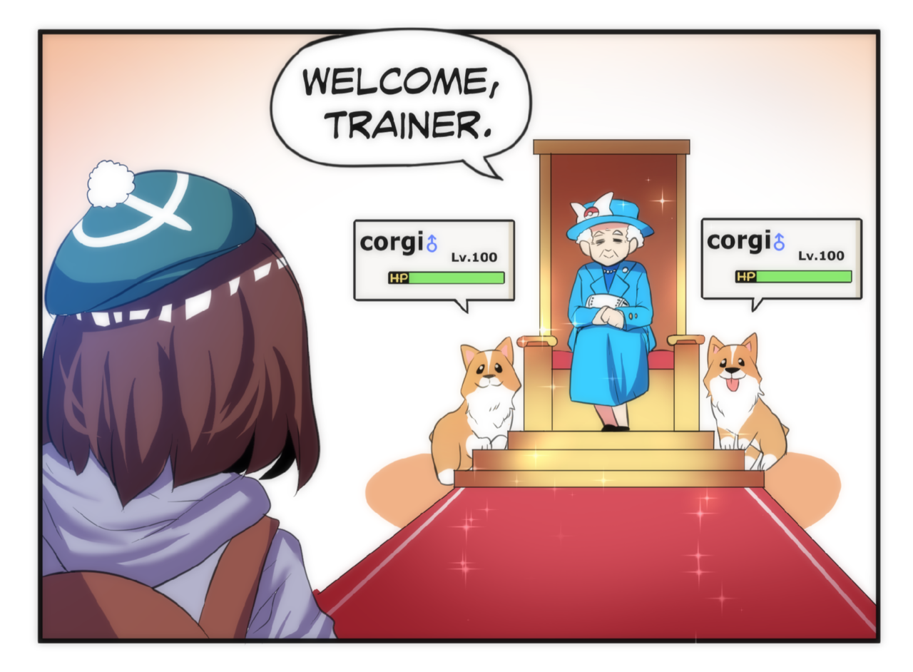 merryweather-comics: The Queen of England wants to battle! 
