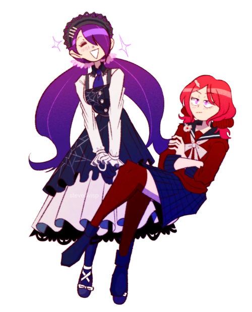 stevetwisp:nozomi tojo and maki nishikino as the Ultimate Maid and the Ultimate a̶s̶s̶a̶s̶s̶i̶n̶ Chi