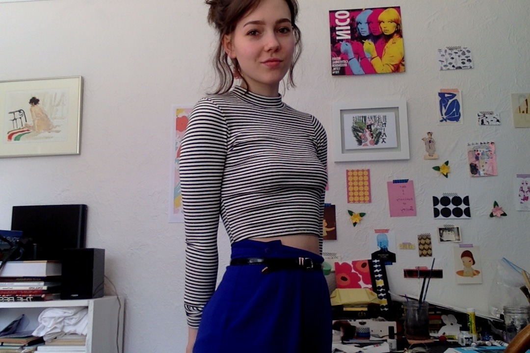 erynlou:  sportin these $5 blue pants today