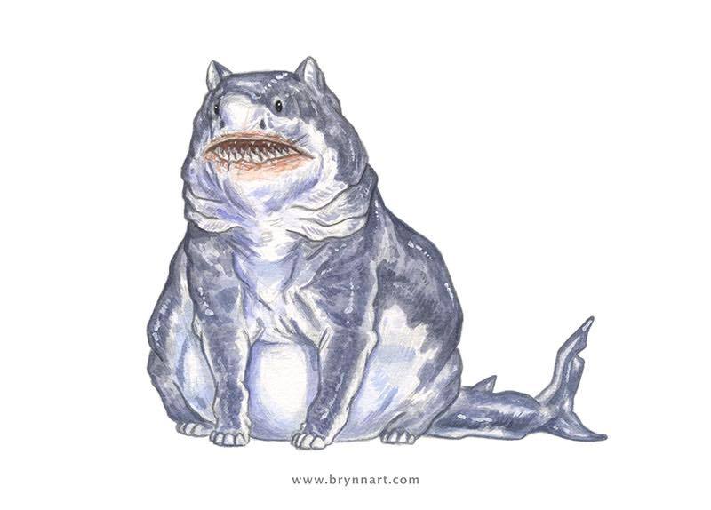 dr-archeville:  Shark Cats: Portraits of Terror by Brynn Metheney [source] Basking