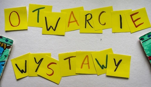 ‘Otwarcie Wystawy&rsquo; - my project for an art school I am applying to, made using mainl