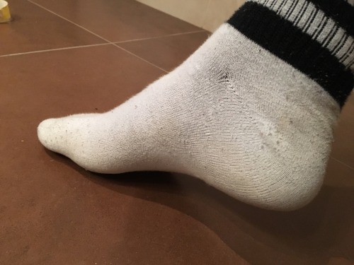 A collection of my feets with white socks on