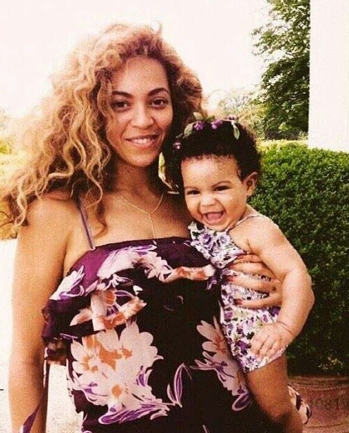 Beyonce and baby blue ivy