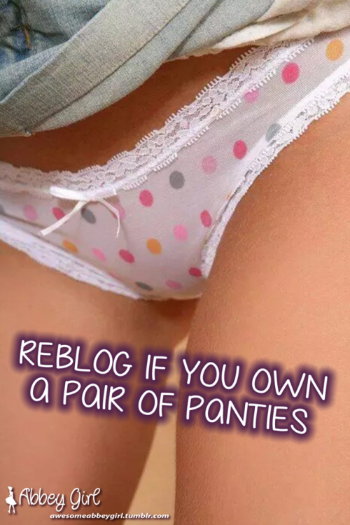 sissychelseasstuff: jungledudes: sissyboybrooke2: yesdelectablygreatcats: luvmypanty: Cute panties 