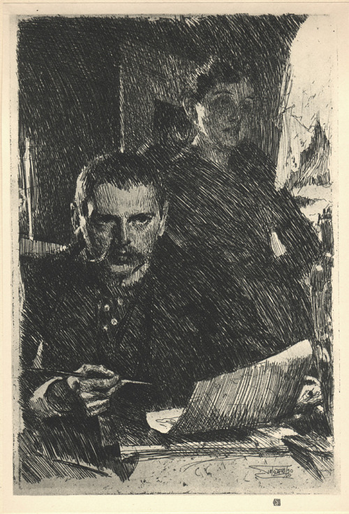 Zorn and his Wife, 1890, Anders Zorn