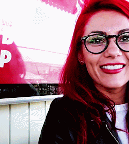 thediaryoflaurapalmer: Dianne buswell wearing Joe sugg’s glasses.