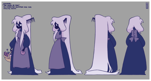 mildtarantula:  things that have taken me far too long: this assignment. the project was to show a character at 3 different stages of their life. since starting this animation course i have a newfound appreciation for simple designs >_< for a comic