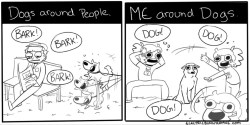 electricbunnycomics:    I literally will stop our conversation just to point out the dog.   