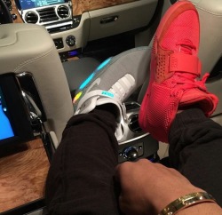 phuckindope:  Nike Mags x Yeezy Red October