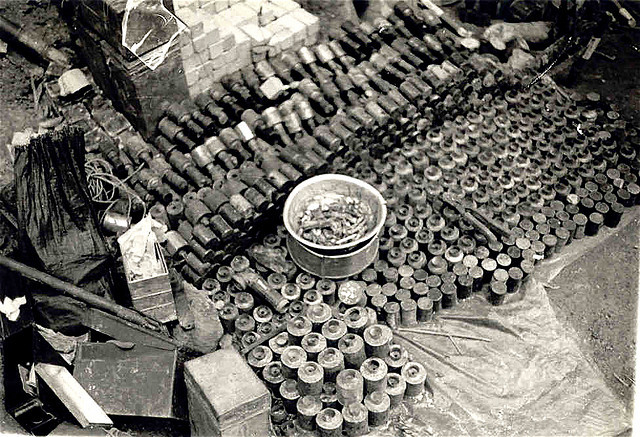 vietnamwarera:  Homemade grenades discovered by US Marines.