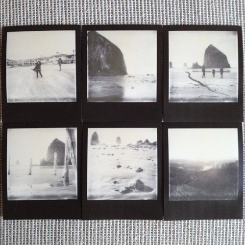 A handful of still-need-to-scan frames of @ImpossibleProject silver shade px 600 uv+ film from #pdxt