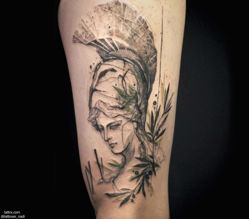 tattrx: Tattooer Nadi | Seoul Korea CONCEPT : Athena, Greek goddess of reason, intelligence, arts an