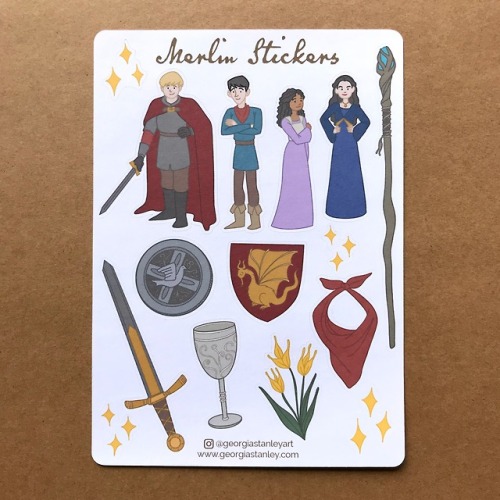 Hey guys! Super excited to have another item up in my shop; this time some Merlin stickers! I had so