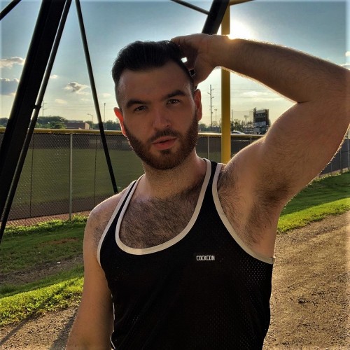 yummy1947:  kahairy3:  Instagram : flxnnx    What a handsome bear he is with his gorgeous beard, moustache and awesome eyebrows, luscious pitfur, as well as growing a magnificent hairy chest, fabulous furrry belly with a sexy “treasure trail” going