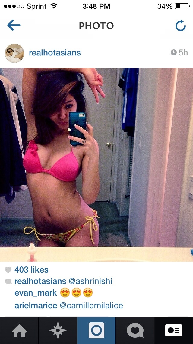 ahhshiirii:  So “realhotasians” posted my picture this morning and now a bunch