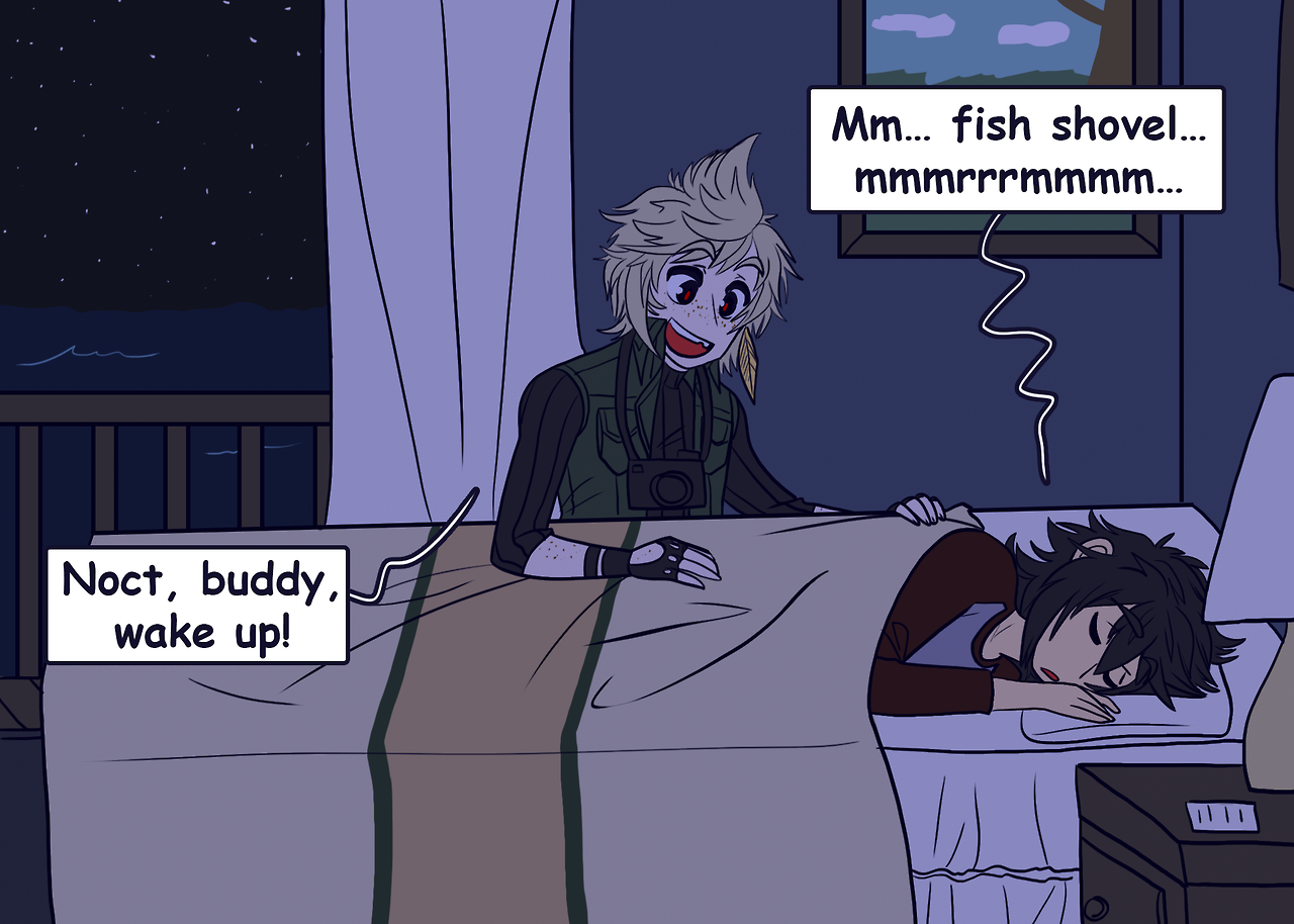 destiny-islanders:  Prompto Week | Day 5 - SunriseDay 1 Inktober Doodle | Day 1 Comic