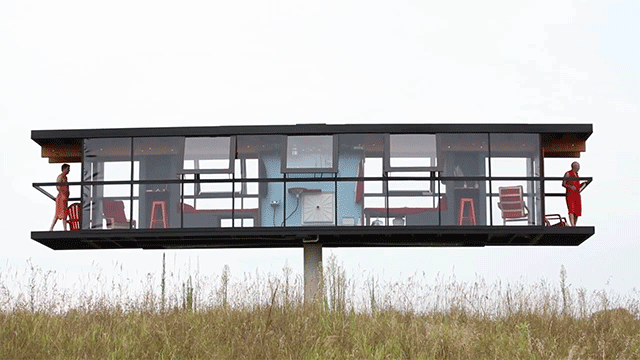 darkinternalthoughts:  my-wanton-self:  itscolossal:ReActor: a Tilting House That