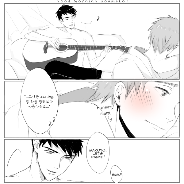 maosstuff:  soumakoweek day 4: musical melody ♫  ♡       “you’re a darling,you’re