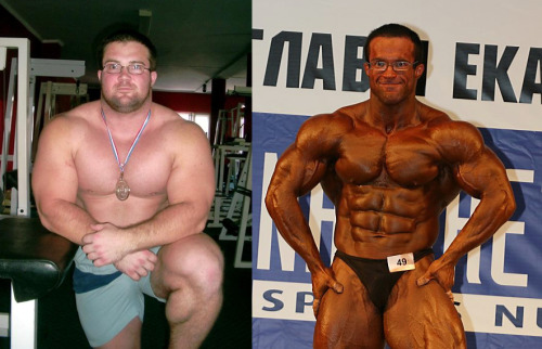 musclemen-glasses:Bela Kathi, very off season and in contest shape. Which do you prefer?