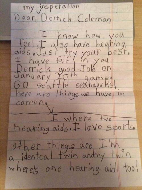 deducecanoe: blueshoesandbluemountains: inothernews: In which a hearing-impaired girl wrote a letter