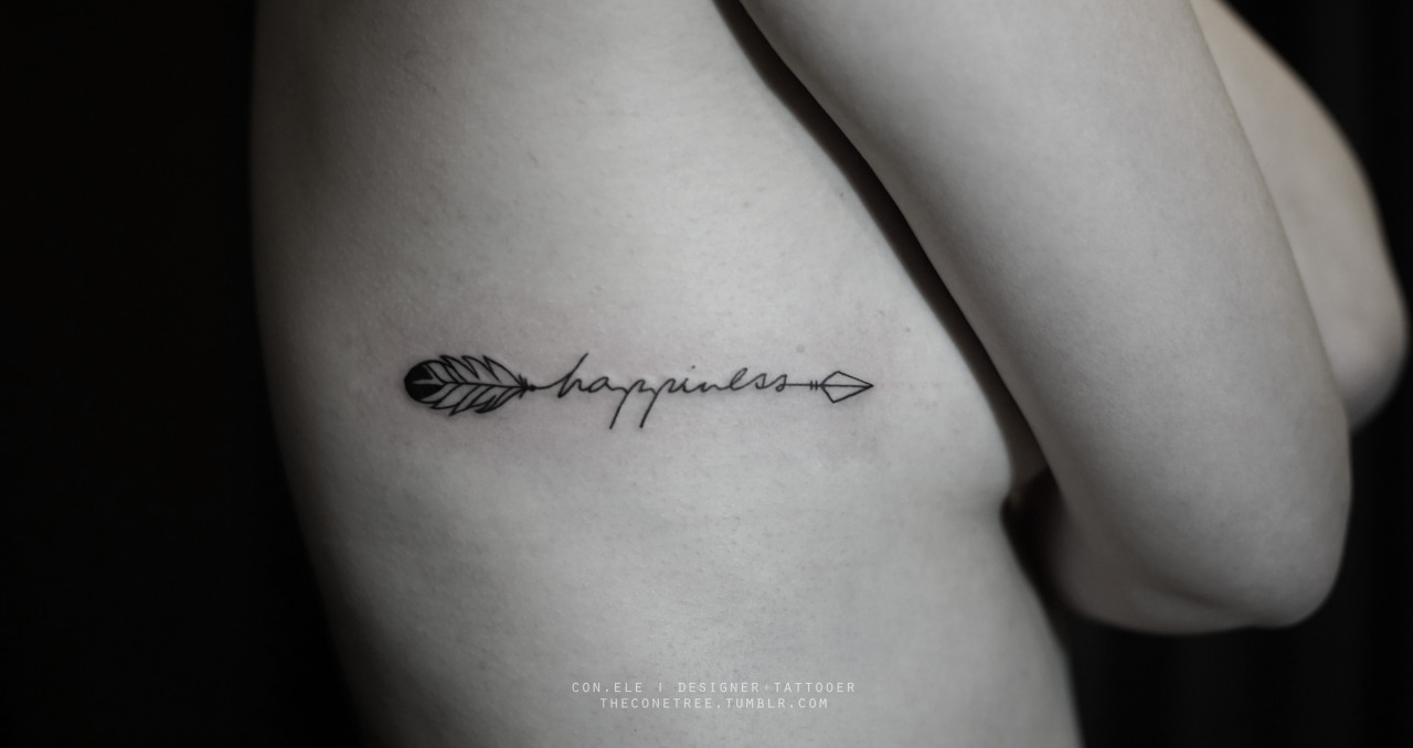 Temporäre Tattoo Choose Happiness - Tattoo Tijdelijk