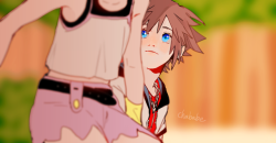 chababe: re-drawing of kh1 cutscene