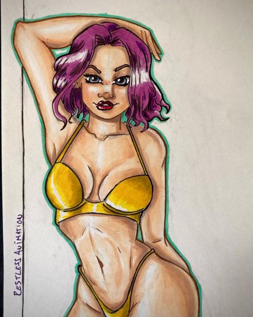 Finished this marker drawing this weekend. Didn’t mean for it to turn out like Faye valentine,