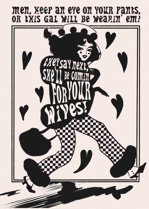 safifesse: based off this 1917 ad but I made it lesbian 