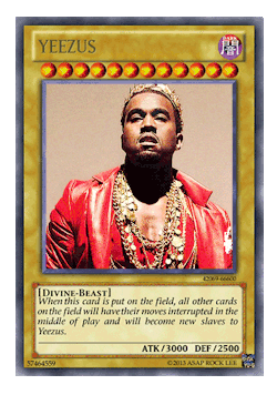 5centsofchange:  When Kanye’s album drop this card is in play. 