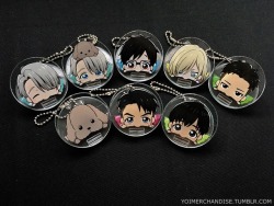 yoimerchandise: YOI x Bandai HamuHamu Acrylic Clips EX Original Release Date:May 2017 Featured Characters (7 Total):Viktor (Two versions), Makkachin, Yuuri, Yuri, Otabek, JJ, Phichit Highlights:These adorable clips will make sure that all your papers