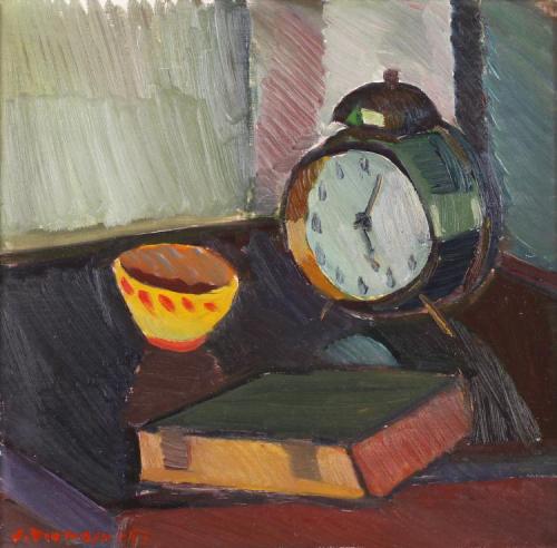 huariqueje: Still Life  -    Veikko Vionoja.,1951. Finnish, 1909-2001 Oil on canvas,3