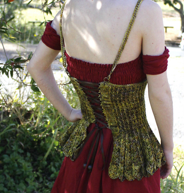 Delicate Steampunk Inspired Crochet Corset, Get the Pattern! 👉 