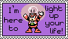 Bright man stamp