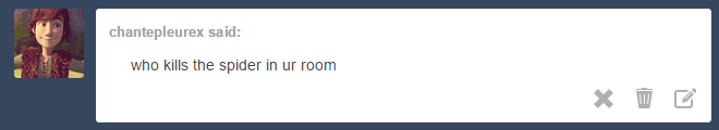 ask-the-overland-twins:  Jackson: Well nobody actually kills the spiderJack: But