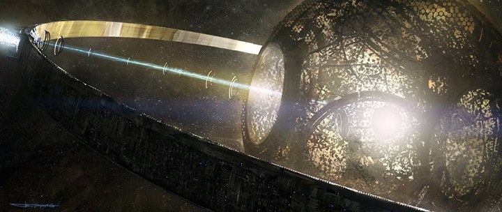 sciencefictionworld:  &ldquo;Dyson Sphere&rdquo; by Levy Wang. My Blogs: