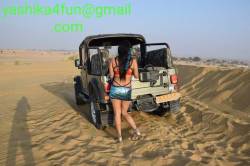 aishaslutty:  Desert Safari by Mahindra Thar. 