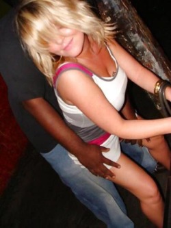 elpasolace:  I’ve only done this a few times … but there is something incredibly hot about dirty dancing with a sexy black guy while your cuckold husband watches … helplessly from the nearby booth … feeling the black stud’ s big erection …