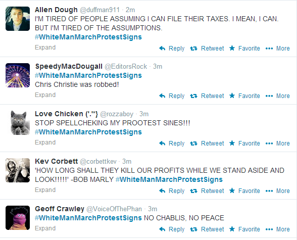 resurrection-rite:  #WhiteManMarchProtestSigns is giving me life 